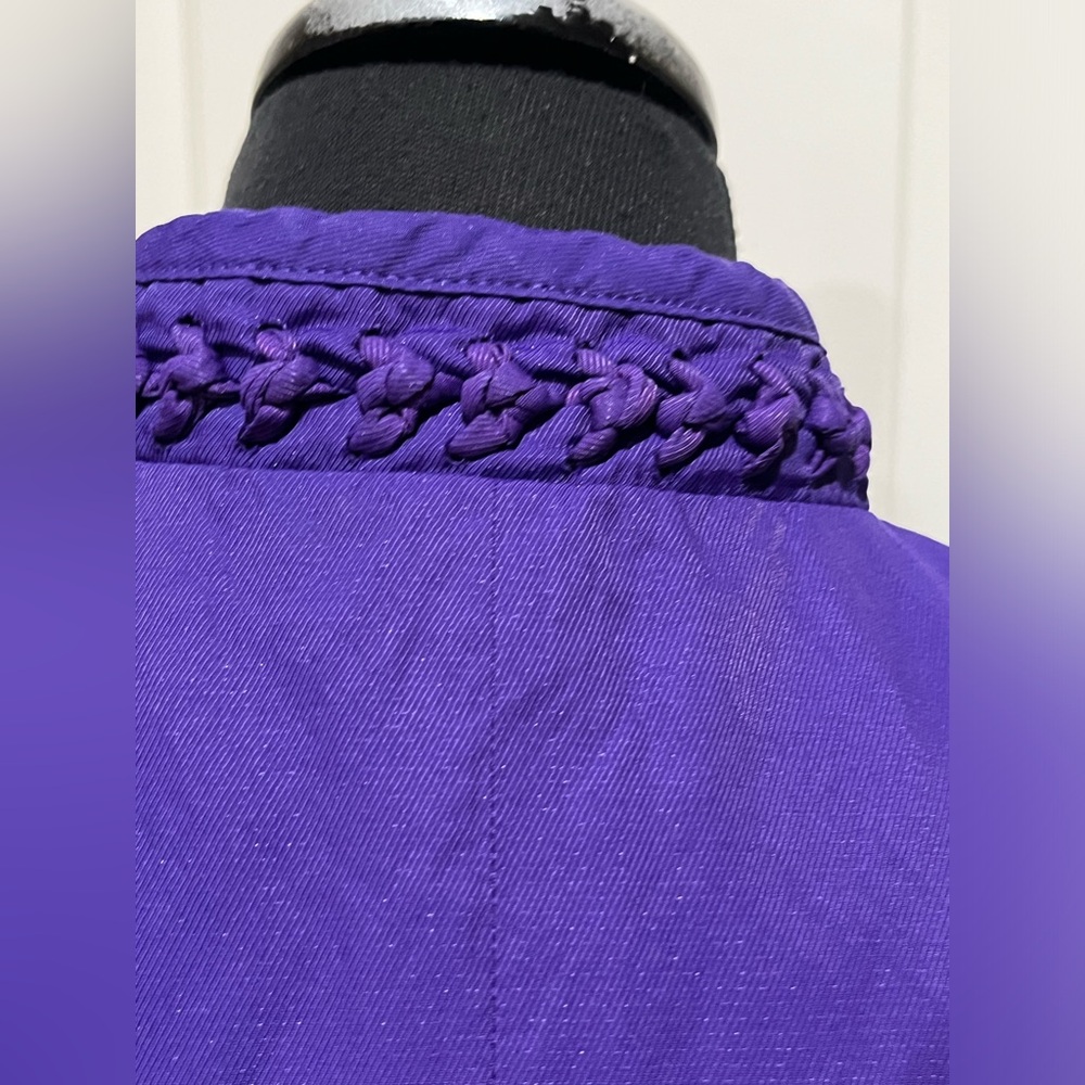 Chico's Patsy Perfect Full Zip Linedvibrant Purpl… - image 6